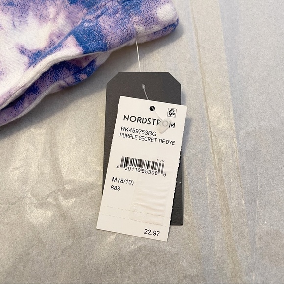 Melrose and Market Sweatpants in Purple Tie Dye M - Picture 7 of 15